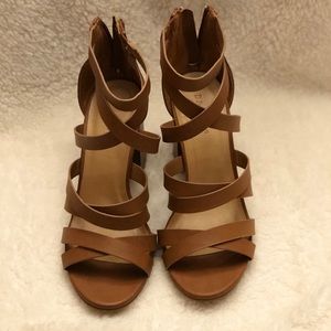 Bamboo block heels
